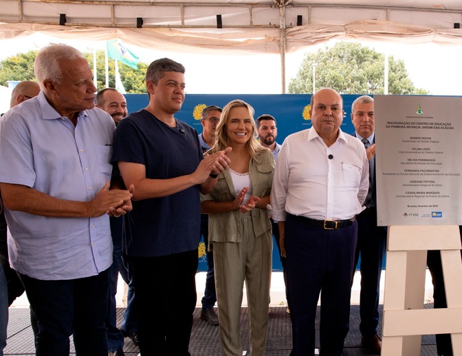 Ao lado de Ibaneis, Daniel Donizet comemora entrega da reforma da Rodoviária e da primeira creche pública do Gama