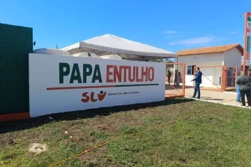 Primeiro papa-entulho do Riacho Fundo II é inaugurado